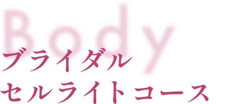 Body ブライダルセルライト