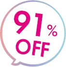 91%OFF