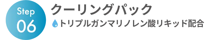 Step06 クーリングパック トリプルガンマリノレン酸リキッド配合